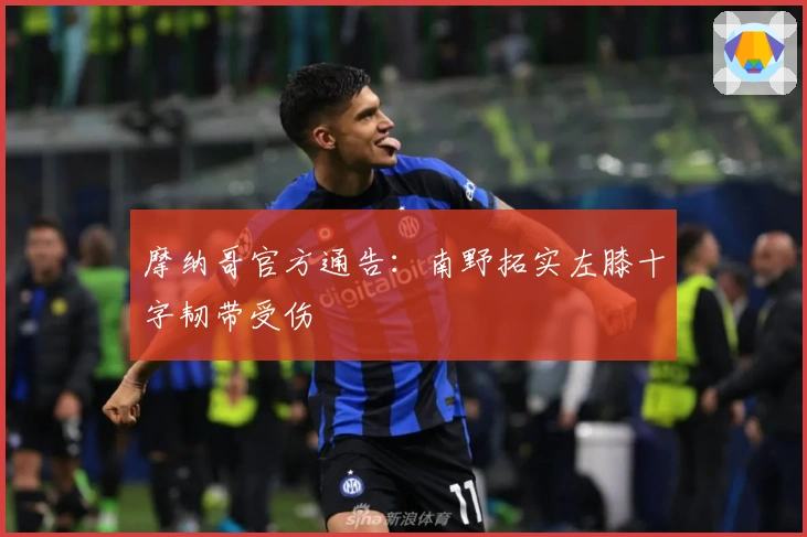 摩纳哥官方通告:南野拓实左膝十字韧带受伤
